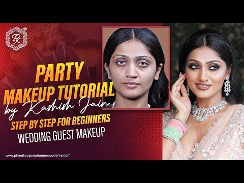 ⁣Party Makeup Tutorial Step By Step For Beginners | Wedding Guest Makeup | @pkmakeupstudio