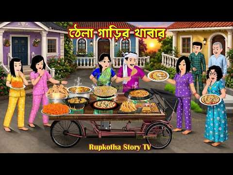 ⁣ঠেলা গাড়ির খাবার Thela Garir Khabar | Bangla Cartoon | Rupkotha Story TV | Rupkotha Cartoon TV