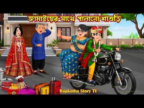 ⁣জামাইয়ের সাথে পালানো শাশুড়ি Jamaier Sathe Palano Shasuri | Bangla Cartoon | Rupkotha Story TV
