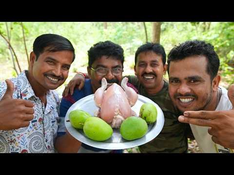⁣গরমের সেরা স্বাদে কাঁচা আমে মুরগির মাংস রান্না সঙ্গে গরম ভাত খাওয়া | Summer special Mango Chicken
