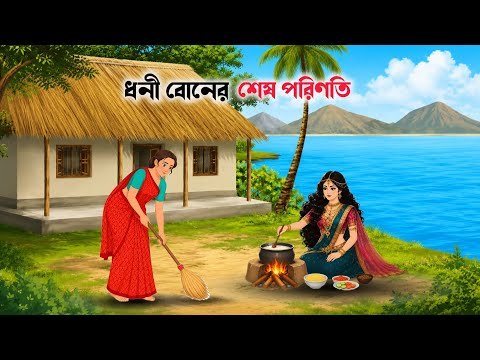 ⁣ধনী বোনের অহংকার ভেঙে দিল গরিব বোন! | Bangla Emotional Story | Cartoon Story | Moral story bangla