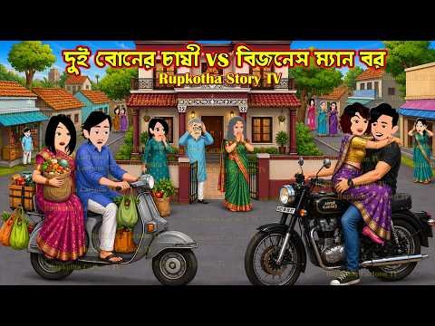 ⁣দুই বোনের চাষী Vs বিজনেস ম্যান বর Dui Boner Chashi Vs Business Men Bor | Cartoon | Rupkotha Story TV