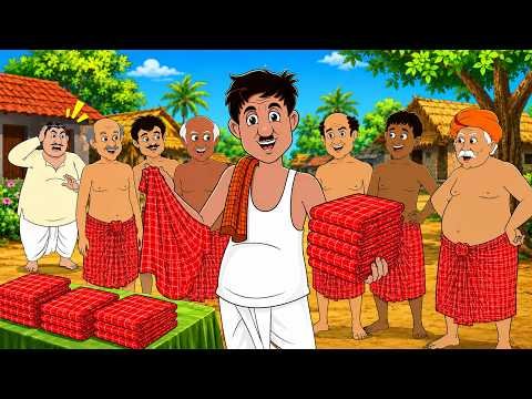 ⁣Buddhu r Gamchha Bikri || comedy video || Ssoftoons New animated Video
