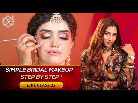 ⁣Simple Bridal Makeup Step By Step | Makeup Class @pkmakeupstudio