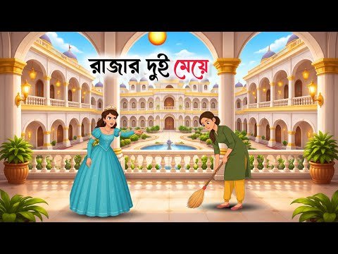 ⁣রাজার দুই মেয়ে | Bangla Moral Story | Rupkothar golpo | Bangla Cartoon | Moral Stories bangla