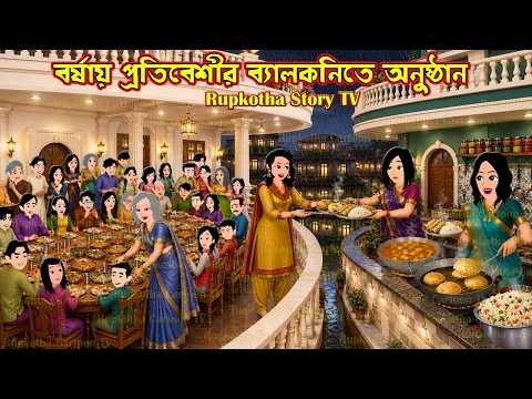 ⁣বর্ষায় প্রতিবেশীর ব্যালকনিতে অনুষ্ঠান Borshai Protibeshir Balconyte Anusthan | Rupkotha Story TV