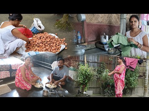 ⁣आज हमारे दुकान का बहुत सारा टूटा हुआ दिया निकाल, village lifestyle vlog|village daily life vlog