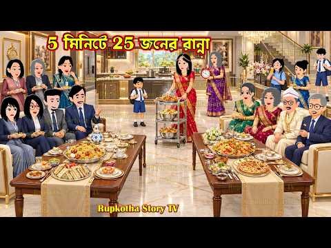 ⁣5 মিনিটে 25 জনের রান্না - 5 Minute 25 Joner Ranna | Cartoon Bangla Cartoon | Rupkotha Story TV