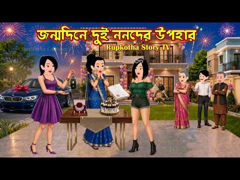 ⁣জন্মদিনে দুই ননদের উপহার Jonmodine Dui Nanoder Upohar | Cartoon Bangla Cartoon | Rupkotha Story TV