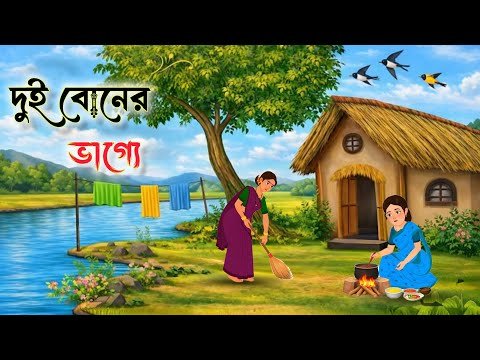 ⁣দুই বোনের ভাগ্যে | Bangla Moral Story | Cartoon Kahani | Bangla Cartoon Video | Moral Stories Bangla