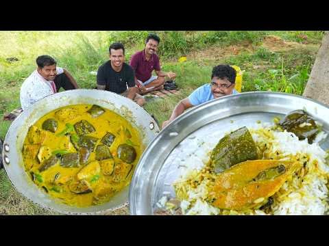 ⁣বাঙালির ঐতিহ্যবাহি বেগুন দিয়ে ইলিশ মাছের ঝোল রান্না করে জমিয়ে খাওয়া | Traditonal Begun Ilish recipe