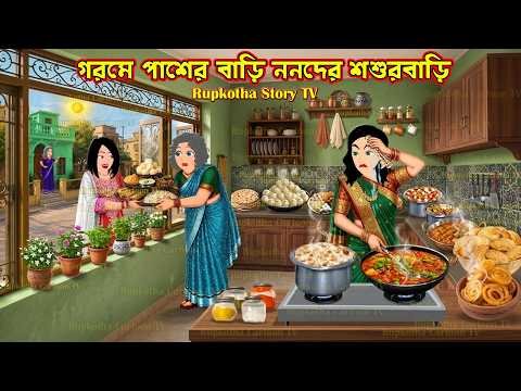 ⁣গরমে পাশের বাড়ি ননদের শশুরবাড়ি Gorome Pasher Bari Nanoder Shosurbari | Cartoon | Rupkotha Story TV