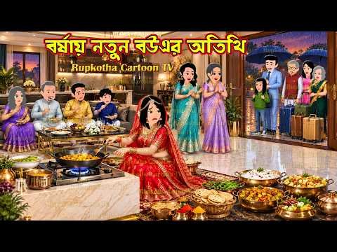 ⁣বর্ষায় নতুন বউএর অতিথি Borshai Notun Bouer Atithi | Cartoon Bangla Cartoon | Rupkotha Cartoon TV