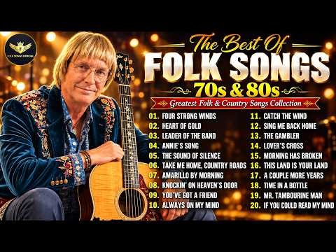⁣Best Folk Songs of the 70s & 80s 🍂 Four Strong Winds, Heart of Gold, Leader Of The Band
