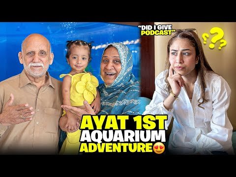 ⁣Controversy Cleared 🙏 || Ayat Got Excited In Dubai's Biggest Aquarium🌹❤️
