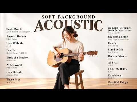 ⁣Soft Acoustic Covers for Work & Study ☀️ Calm Focus Playlist to Get Things Done