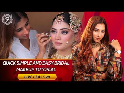 ⁣Live Class 20 | Quick Simple and Easy Bridal Makeup tutorial | Long Lasting Makeup  @pkmakeupstudio