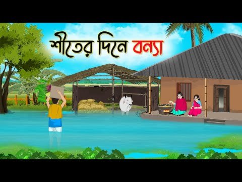 ⁣শীতের দিনে বন্যা