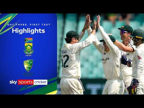 ⁣Australia bowlers make the difference on day three 💥 | South Africa vs Australia | Day 3, First Test