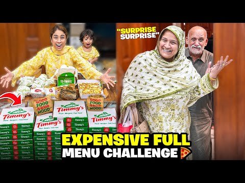 ⁣Jawad Got Scammed 😂 || Best Ever Full Menu Eating Challenge Vlog 😂🤯