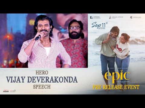 ⁣Vijay Deverakonda Speech at EPIC - First Semester Pre Release Event | Anand | Vaishnavi