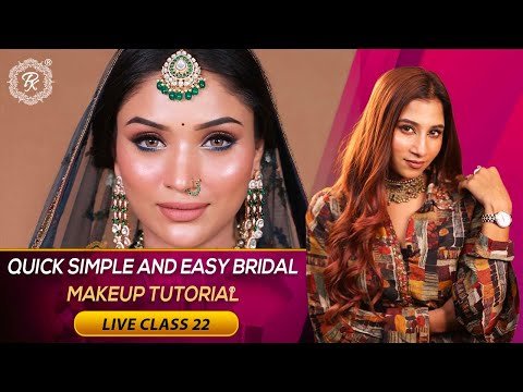 ⁣Live Class 22 | Quick Simple and Easy Bridal Makeup tutorial | Long Lasting Makeup  @pkmakeupstudio