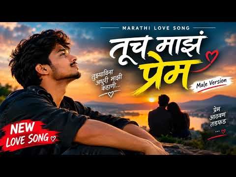 ⁣तूच माझं प्रेम ❤️ | Marathi Love Song | Romantic Marathi Song | Male Version | New Marathi Song 2026