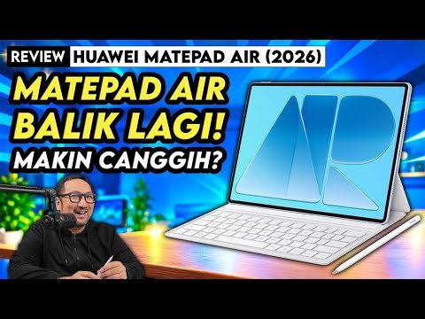 ⁣Makin Tipis, Premium, dan Canggih dengan Fitur AI! - HUAWEI MatePad Air (2026)