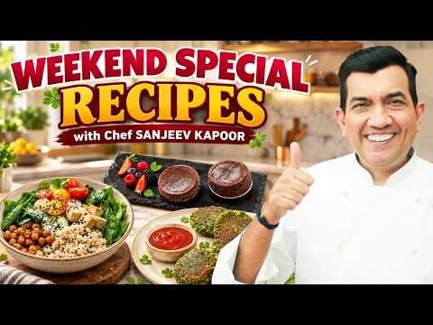 ⁣3-Course Meal For Two At Home | Palak Cutlets, Buddha Bowl & Chocolate Soufflé