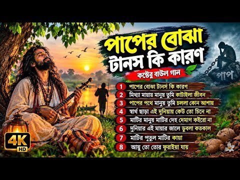 ⁣পাপের বোঝা টানস কি কারণ | অনেক কষ্টের ৮টি বাউল গান | Sad Bangla Folk Song 2026