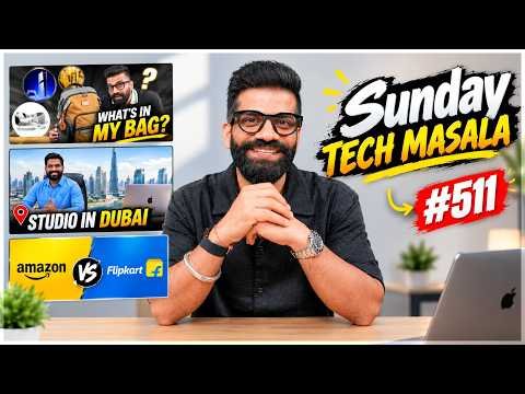 ⁣What's In My Bag? | iPhone Duo Vs Z Fold 8? | iPhone 13 Battery? | STM #511 | Technical Guruji🔥🔥🔥