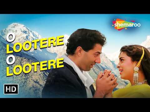 ⁣O Lootere.. Mere Dil Pe Tune Dale Hai Dere (4K) |Sunny Deol, Juhi Chawla | Manhar Udhas,Lata M