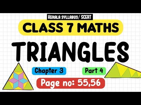 ⁣class 7 maths chapter 3 triangles page 55 56 kerala syllabus part 4