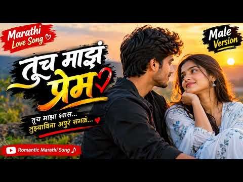 ⁣तूच माझं प्रेम ❤️ | Marathi Love Song | Romantic Marathi Song | Male Version | प्रेमगीत 2026