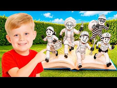 ⁣Paper Characters Come to Life! Adventure for Kids