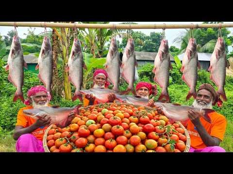 ⁣Heavy Rain, Hot Pangas Curry & 80 Food Packets ❤️ | বৃষ্টির মধ্যেই পাঙ্গাশ মাছ রান্না ও খাবার বিতরণ