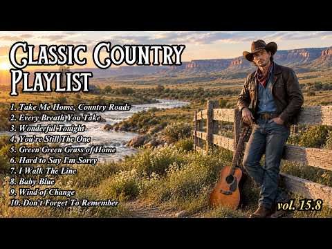 ⁣Take Me Home Country Roads, Every Breath You Take, Baby Blue - Classic Country Songs 60s, 70s, 80s