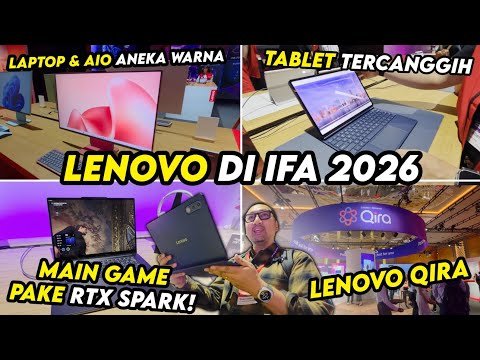 ⁣Nyoba RTX Spark, Laptop Warna-Warni, Tablet Canggih - Lenovo di IFA 2026