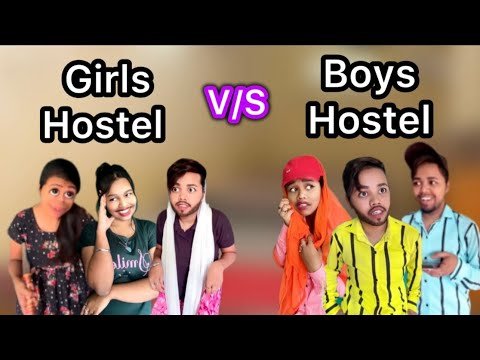 ⁣Girls Hostel😍 V/S Boys Hostel🙂 #relatable #funny #bangla #comedy