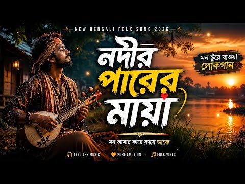 ⁣নদীর পাড়ের মায়া 🌙 | New Bengali Folk Song 2026 | Emotional Bangla Lok Gaan | AI Music