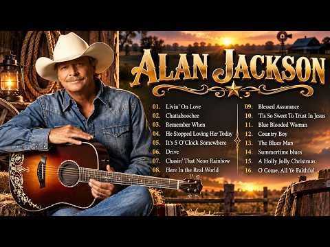 ⁣Alan Jackson Greatest Hits 🎸 Classic Country Music | Best Songs of All Time