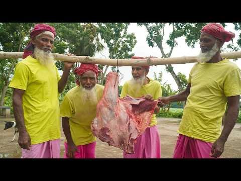⁣Grandpas Cooking Beef Tehari For Elderly & Disabled People | বিশাল গরুর মাংসের তেহারি রান্না