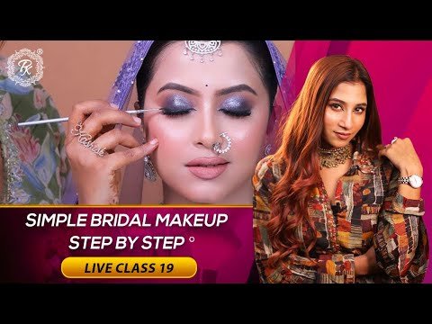 ⁣Live Class 19 | Simple Bridal Makeup Step By Step | Makeup Class @pkmakeupstudio