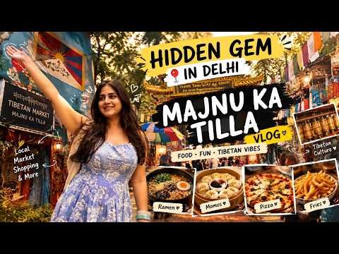 ⁣We Found a Hidden Gem in Delhi! MAJNU KA TILLA ❤️