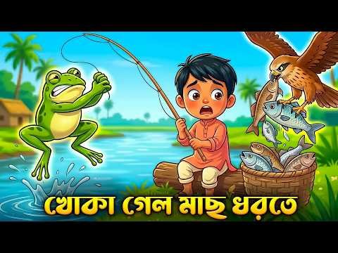 ⁣খোকা গেল মাছ ধরতে  | Khoka Gelo Mach Dhorte | Bangla Kids Song | Nursery Rhymes  | Shishu Vubon