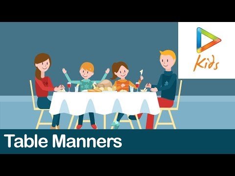 ⁣Table Manners | Tips On Table Manners For Kids | Good Habits And Manners