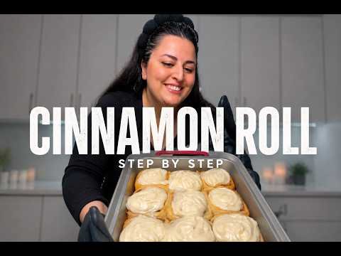 ⁣Better than bakery Cinnamon Rolls | Easy step-by-step tutorial (full recipe in description)