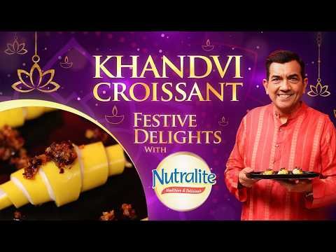 ⁣Janmashtami Special: Khandvi Croissant | Sanjeev Kapoor | Festive Delights 2026 with Nutralite