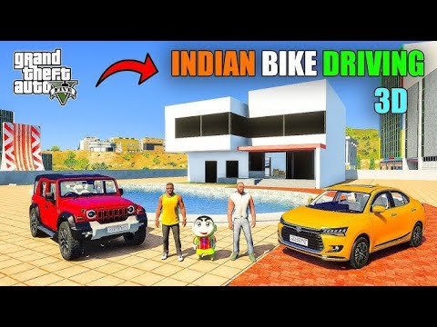 ⁣😱 FRANKLIN GOING TO GTA 5 CITY in Indian Bike Driving 3D |#gamevideo #viralgames #subscribe #viral |